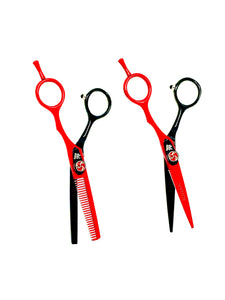 Red Lion Black and Red Scissors and Thinners Set 5.5"