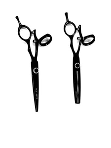 Red Lion Black Swivel Scissors and Thinners Set 6"