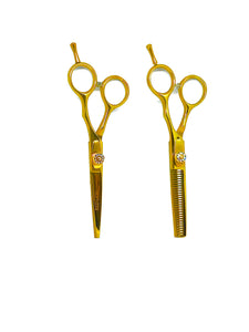 Red Lion Gold Scissors and Thinners Set 5.5"