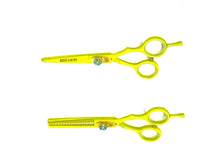Load image into Gallery viewer, Red Lion Highlighter Yellow Scissors and Thinners Set 5.5&quot;