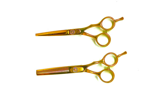 Red Lion Gold Scissors and Thinners Set 5.5
